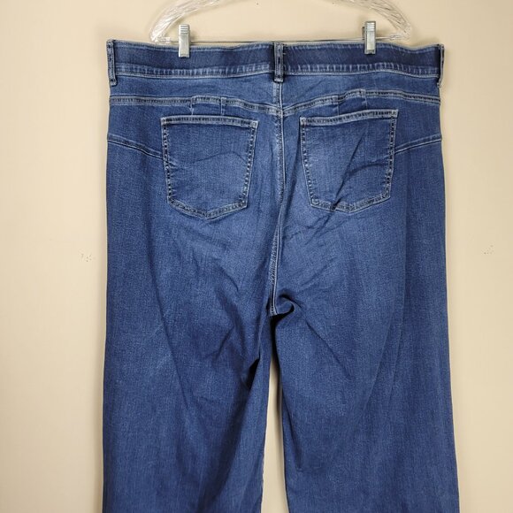 Torrid Bombshell Wide Leg Super Soft Jeans Women's High Rise Plus Size Stretch - Picture 7 of 10